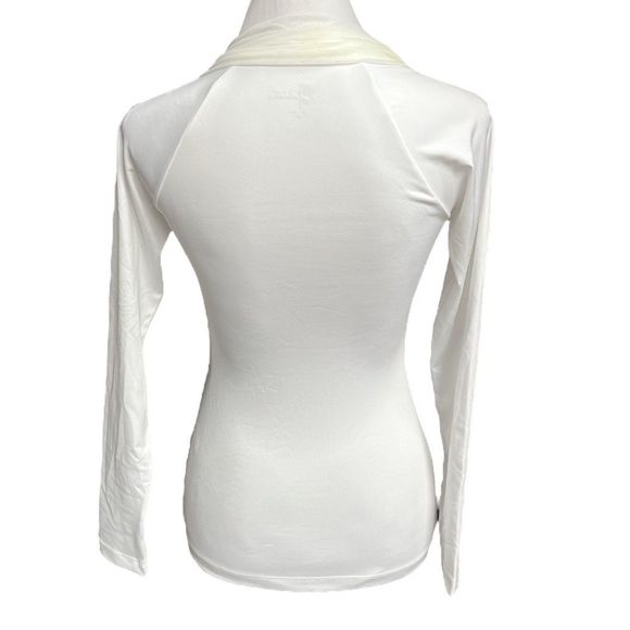 NFL Team Apparel Kansas City Chiefs Mesh Neck Long Sleeve Top White XSmall Large - Picture 2 of 10